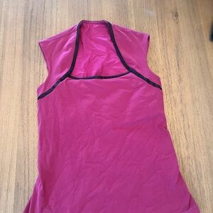 lululemon athletica Fuchsia Tank Top with Black Accents